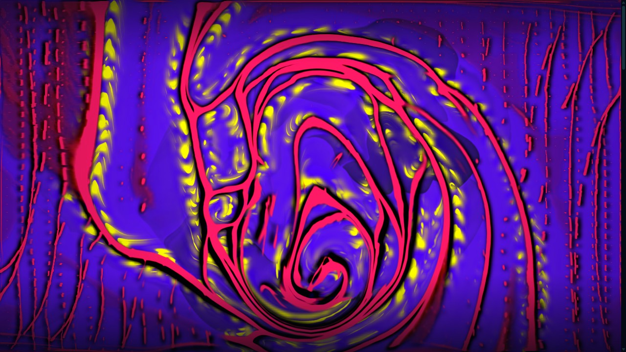 Iridescent gel organisms that pulse with your bassline.