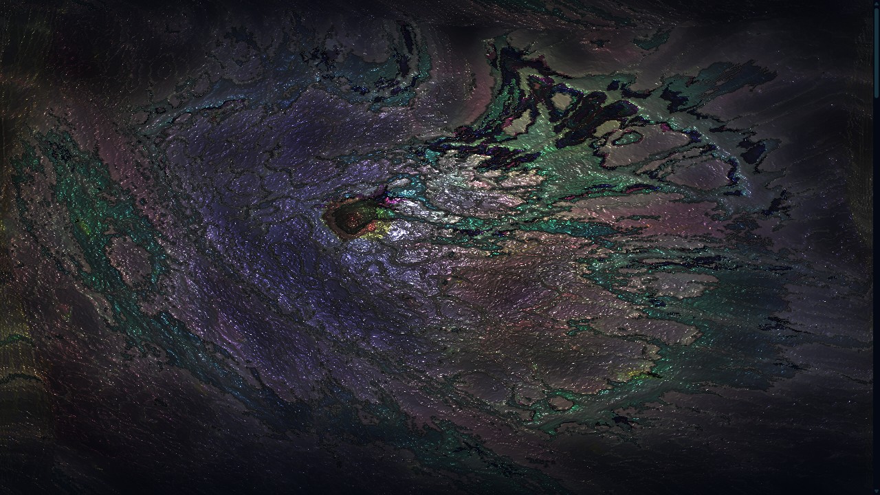Chromatic paint flooding the frame in real time with every beat.